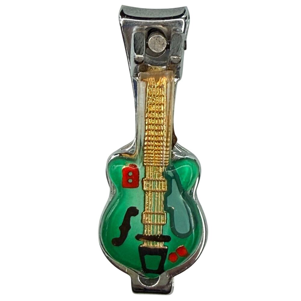 Vintage Japan Guitar Mini Nail Clippers Retro Rockabilly Music Gift Novelty